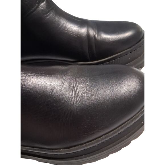 Marc Fisher Womens size 9 Pauline Chelsea Gothic Platform Chunky Leather Boots - Picture 6 of 12